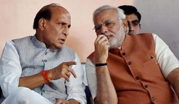 home minister rajnath singh meets pm Narendra modi