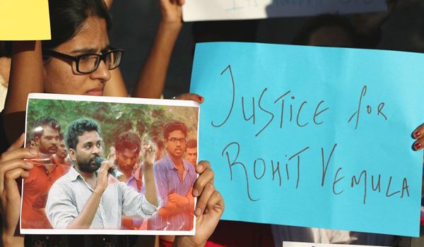 politics over hyderabad varsity student's Rohit Vimala suicide case