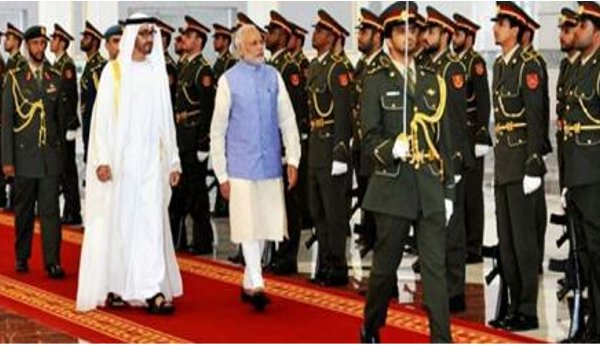 Modi breaks protocol to personally receive abu dhabi crown prince