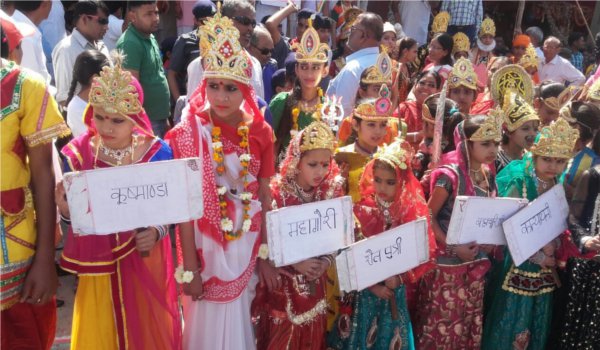 people celebrate nav Samvatsar with tilak and holy thread in pali