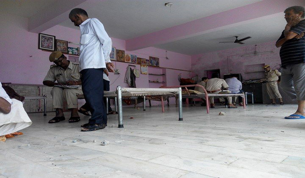 stones scattered in soordas ashram near sirohi