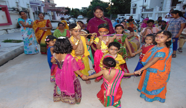 janmashtami in shantinagar in sirohi