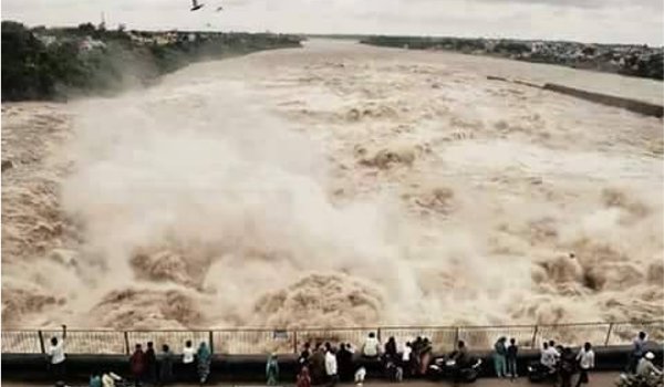 heavy rain leads to flood like situation in many parts of Rajasthan