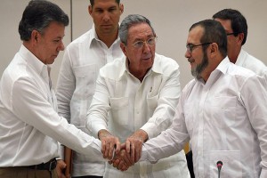  historic peace agreement signed by Colombia and Fark