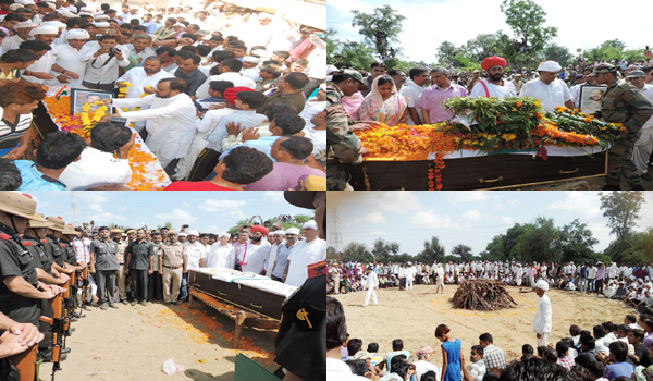 leaders giving there tribute to ramesh chaudhary