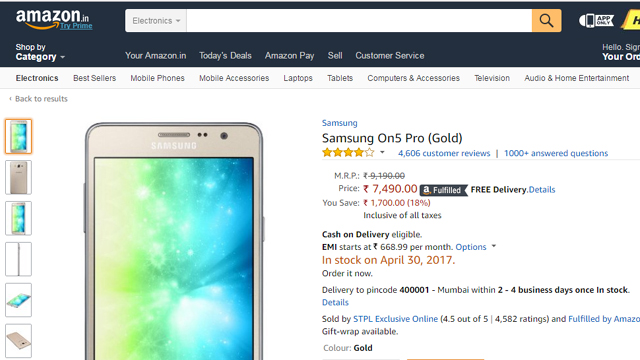 tech-news-samsung-galaxy-on5-pro-and-galaxy-on7-pro-available-at-a-discount-on-amazon